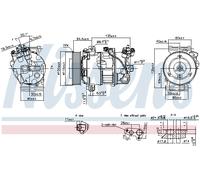 NISSENS 890126 Compresseur, climatisation pour RENAULT