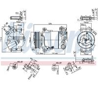 NISSENS 890215 Compresseur, climatisation pour FORD
