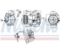 Compresseur de climatisation NISSENS 890259