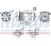 Compresseur de climatisation NISSENS 89032