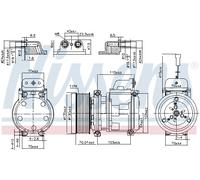 NISSENS 890331 Compresseur, climatisation pour MERCEDES-BENZ
