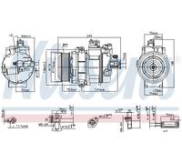 Nissens Compresseur de climatisation 890359