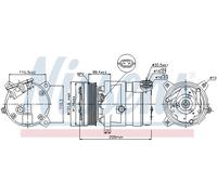 NISSENS 89058 Compresseur, climatisation pour LDV,OPEL,VAUXHALL