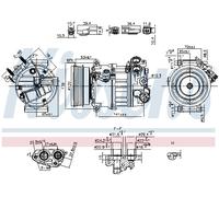 NISSENS 890593 Compresseur, climatisation pour VOLVO