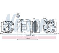 NISSENS 89061 Compresseur, climatisation pour VW