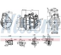 NISSENS 890749 Compresseur, climatisation pour MERCEDES-BENZ