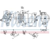 NISSENS 890794 Compresseur, climatisation pour FORD