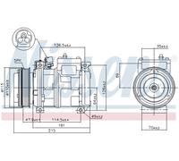 NISSENS 89093 Compresseur, climatisation pour BMW