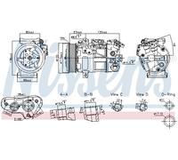 NISSENS 891017 Compresseur, climatisation pour NISSAN,RENAULT