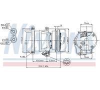 NISSENS 89108 Compresseur, climatisation pour DAEWOO,ZAZ