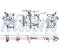 NISSENS 891095 Compresseur, climatisation pour TOYOTA