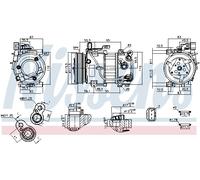 NISSENS 891097 Compresseur, climatisation pour HYUNDAI