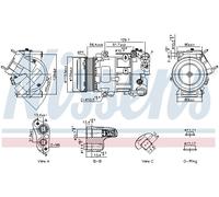 NISSENS 891103 Compresseur, climatisation pour DS,OPEL,PEUGEOT,VAUXHALL