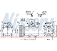 NISSENS 89238 Compresseur, climatisation pour HYUNDAI,KIA