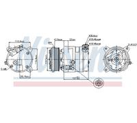 NISSENS 89257 Compresseur, climatisation pour DAEWOO