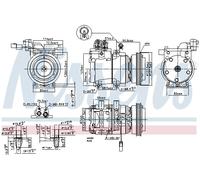 NISSENS 89291 Compresseur, climatisation pour HYUNDAI