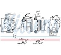 NISSENS 89341 Compresseur, climatisation pour BMW