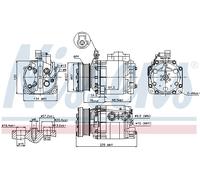 NISSENS 89354 Compresseur, climatisation pour FORD
