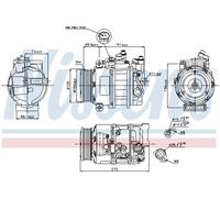 NISSENS 89520 Compresseur, climatisation pour MERCEDES-BENZ