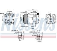 NISSENS 89813 Compresseur, climatisation