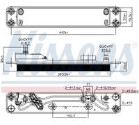 NISSENS 90837 Radiateur d'huile de boîte automatique pour BMW