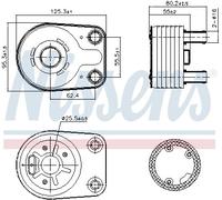 NISSENS 90898 Radiateur d'huile pour CHRYSLER,DODGE,JEEP