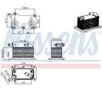 NISSENS 91368 Radiateur d'huile pour VOLVO