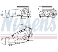 NISSENS 91385 Radiateur d'huile pour BMW,MINI