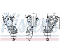 Nissens Radiateur d'huile 91399 refroidi par eau pour BMW, MINI