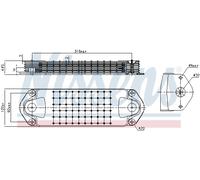 NISSENS 91572 Radiateur d'huile de boîte automatique pour SCANIA