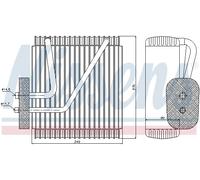 NISSENS 92161 Évaporateur de climatisation