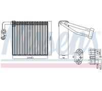 NISSENS 92297 Évaporateur climatisation pour FORD,VOLVO