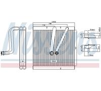NISSENS 92321 Évaporateur climatisation pour AUDI,SEAT,SKODA,VW