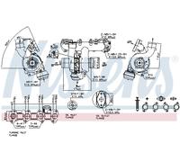 NISSENS Turbocompresseur pour OPEL Zafira B (A05) Astra H 3/5 portes (A04) 93082