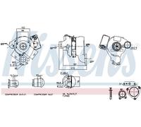 NISSENS 93115 Turbocompresseur, suralimentation pour CHRYSLER,JEEP,MERCEDES-BENZ