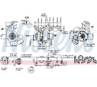 Nissens Turbocompresseur 93135 – Suralimentation pour Audi, SEAT, SKODA, VW (2.0 TDI)