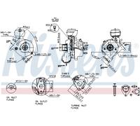 NISSENS 93200 Turbocompresseur, suralimentation pour AUDI