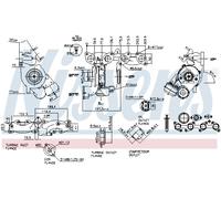 NISSENS 93253 Turbocompresseur, suralimentation pour CHRYSLER,DODGE,JEEP,MITSUBI