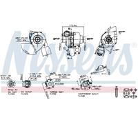 Turbocompresseur, suralimentation NISSENS 93257