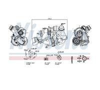 Nissens 93310 Chargeur Botte pour Mercedes-Benz W205 S205 A205 C205 X253 C253