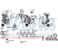 1x Turbocompresseur, suralimentation NISSENS 93414 convient pour OPEL
