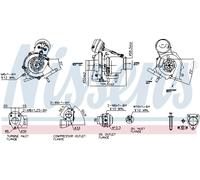 NISSENS 93418 Turbocompresseur, suralimentation pour ALFA ROMEO,FIAT,OPEL,VAUXHA