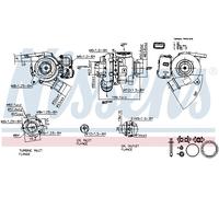 NISSENS 93432 Turbocompresseur, suralimentation pour JAGUAR,LAND ROVER