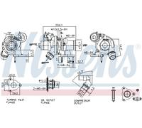 NISSENS 93444 Turbocompresseur, suralimentation pour OPEL,VAUXHALL
