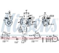 NISSENS 93453 Turbocompresseur, suralimentation pour FORD