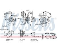 NISSENS 93469 Turbocompresseur, suralimentation pour TOYOTA