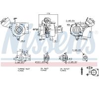 NISSENS 93482 Turbocompresseur, suralimentation pour CITROËN,FIAT,LANCIA,PEUGEOT