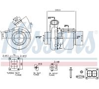 NISSENS 93581 Turbocompresseur, suralimentation pour SCANIA