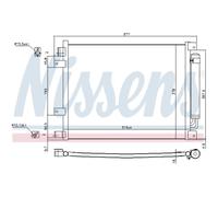 NISSENS 940601 Condenseur Climatisation Avec Sècheur Aluminium 516 x 378 x 16 mm