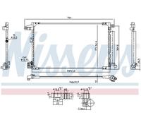 NISSENS 940976 Condenseur, climatisation pour MAZDA,TOYOTA